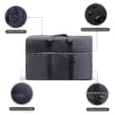 PARA JOHN Foldable Travel Bag, 41L - Foldable Travel Duffel Bag - Water Resistant Nylon Carry-on Bag, Lightweight Travel Luggage Bag for Sports, Gym, Vacation, Camping, Storage, Shopping