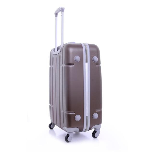 طقم حقائب سفر 3 حقائب مادة ABS بعجلات دوارة (20 ، 24 ، 28) بوصة لون القهوة PARA JOHN - Abs Hard Trolley Luggage Set, Coffee - SW1hZ2U6MzY1MjMz