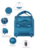 طقم شنط دافل قماش 20/23/26 انش ثلاث قطع بارا جون فيروزي PARA JOHN Duffle Bag Set