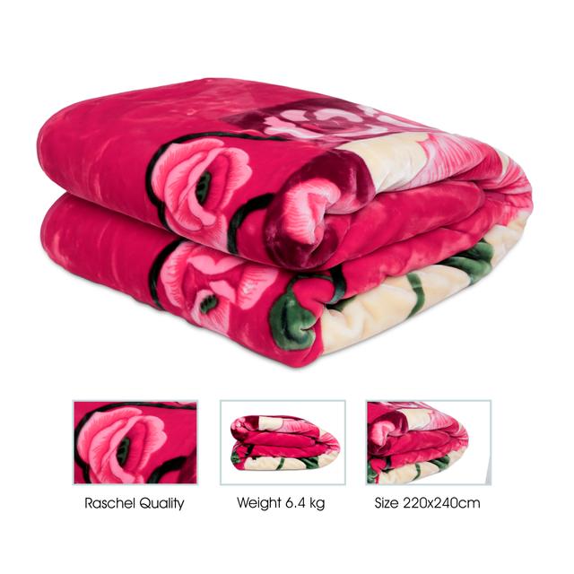 لحاف (بطانية) 200×240 سم PARRY LIFE 2 PLY Raschel Blanket - SW1hZ2U6NDE3Mjgw