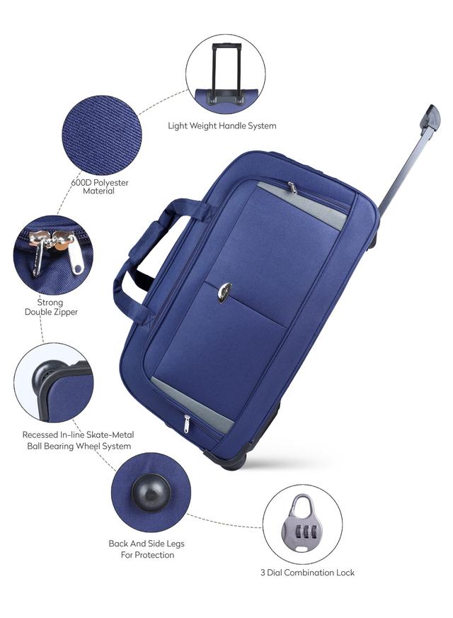شنطة سفر (حقيبة سفر) عدد 3 – أزرق  ABRAJ 2 Wheel Duffle Bag - SW1hZ2U6NDE4OTU5