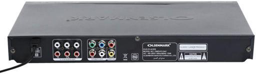 Olsenmark Dvd Player, 5.1 Ch Audio Output -Ir Remote Control - Multi Language Osd - Fast & Slow Motion