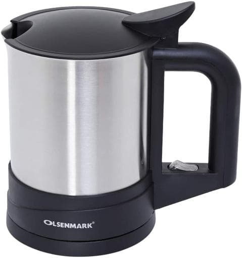 Olsenmark Electric Stainless Steel Kettle, 1.6L - Concealed Heating Element - Boil-Dry Protection