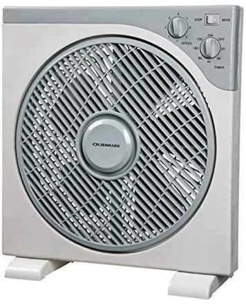 Olsenmark Box Fan, 12 Inch - 3 Speed Setting - 60 Minutes Timer Function - 5 Leaf Blades - Powerful - SW1hZ2U6NDIwMjUz