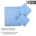 شرشف سرير مزدوج و 2 غطاء وسادة - أزرق PARRY LIFE Fitted Sheet - SW1hZ2U6NDE4MjUw