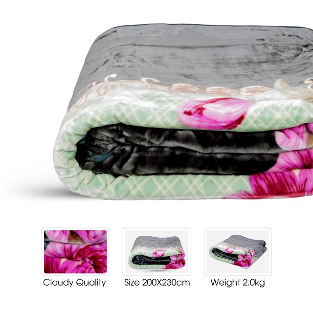 PARRY LIFE PLBL7590RE Double 1 Ply Kucu Embossed Cloud Blanket 200X230 - SW1hZ2U6NDE3MjIy