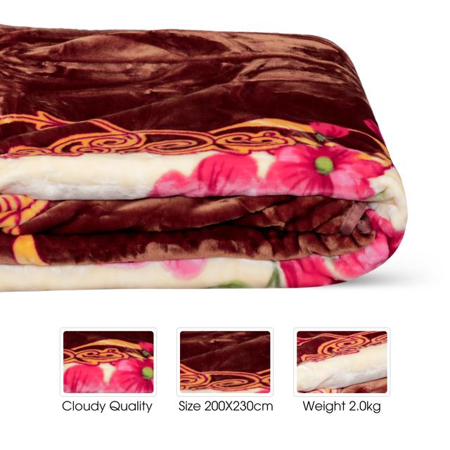 لحاف (بطانية) 200×230 سم PARRY LIFE 1 Ply Kucu Cloud Embossed Blanket - SW1hZ2U6NDA3ODY0