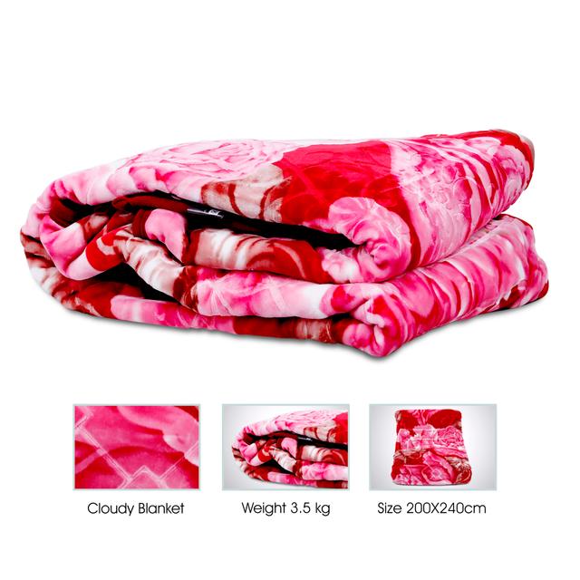 PARRY LIFE Blanket, 2 PLY 2 SideCloud Blanket - for Bedroom Sofa Couch - Super Soft Fluffy Warm Solid Bed Throws for Sofa - Napping Blanket, Throws for Sofa Bed - SW1hZ2U6NDA3ODI2