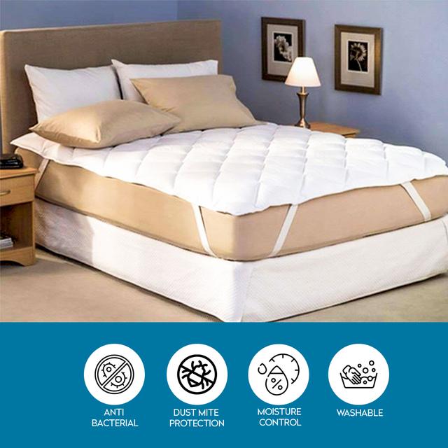 PARRY LIFE Waterproof Mattress Protector - Terry Cotton 100 Percent Waterproof Single Bed Mattress Protector Advanced Protection Against Dust Mites, Fluids, Allergents - SW1hZ2U6NDE4ODYw