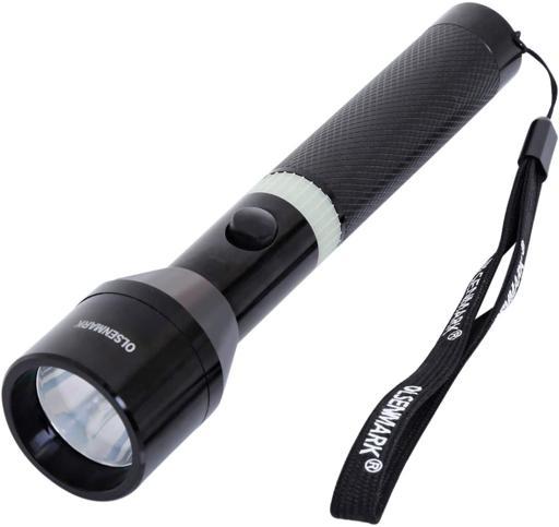 Olsenmark Rechargeable Led Flashlight - Cree-Led - High Capacity Ni-Cd Battery - Aluminium Body