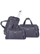 مجموعة شنط السفر لون رمادي 3Piece Duffle Bag Set /Travel Bag - Cabin Size Travel Duffel Bag - Holdall Duffle Carry Bag - PARA JOHN - SW1hZ2U6NDE5MTEz
