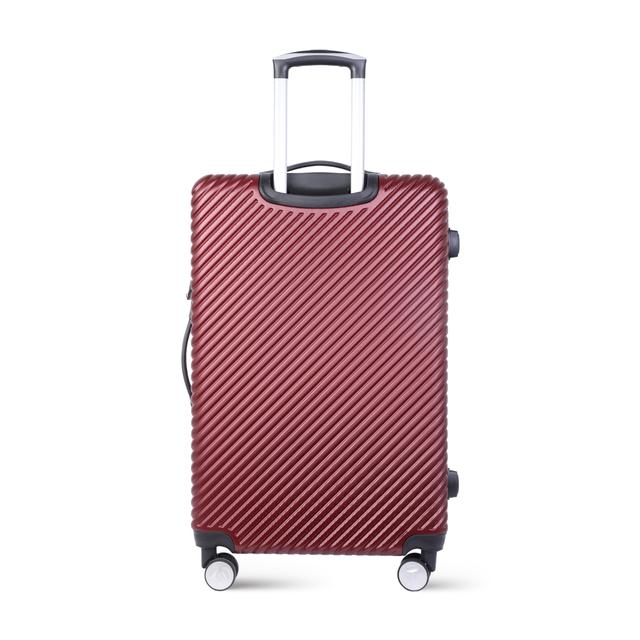 PARA JOHN Abs Hard Trolley Luggage Set, Burgundy - SW1hZ2U6MzY1NjA5