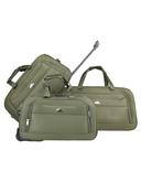 شنطة سفر (حقيبة سفر) عدد 3 – أخضر فاتح  ABRAJ 2 Wheel Duffle Bag - SW1hZ2U6NDE4ODgw