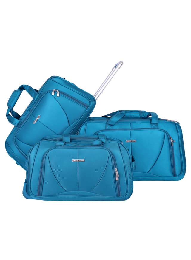 طقم شنط دافل قماش 20/23/26 انش ثلاث قطع بارا جون فيروزي PARA JOHN Duffle Bag Set