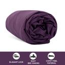 شرشف سرير مزدوج و 2 غطاء وسادة - بني غامق PARRY LIFE Fitted Sheet