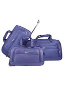 شنطة سفر (حقيبة سفر) عدد 3 – أزرق  ABRAJ 2 Wheel Duffle Bag - SW1hZ2U6NDE4OTQ2