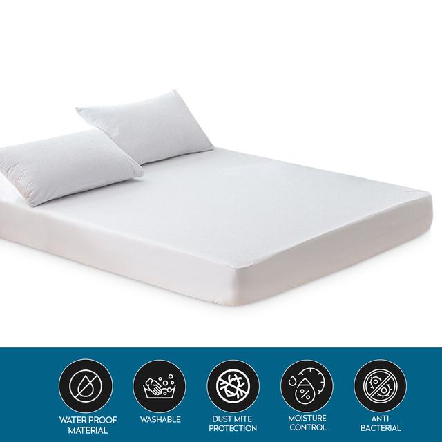 PARRY LIFE Waterproof Mattress Protector - Terry Cotton 100 Percent Waterproof Single Bed Mattress Protector Advanced Protection Against Dust Mites, Fluids, Allergents - SW1hZ2U6NDE4ODQ3