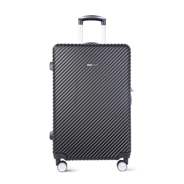 PARA JOHN Abs Hard Trolley Luggage Set, Black - SW1hZ2U6NDM2NzQ0