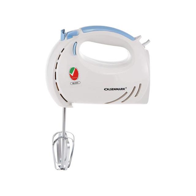 Olsenmark Hand Mixer - 150W Powerful Motor - 7 Speed Control - 2 Beaters And 2 Hooks - Mix, Stir - SW1hZ2U6NDMzNTUx