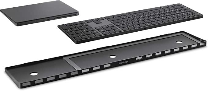 Twelve South MagicBridge Extended | Connects Apple Magic Trackpad 2 to Apple Wireless Keyboard w/ Numeric KeyPad, Trackpad and Keyboard not Included - Black