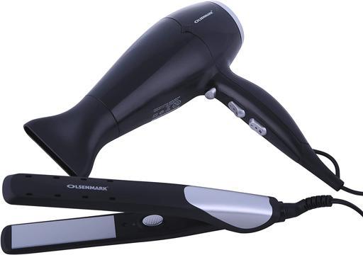 Olsenmark Professional Hair Styler Kit, 2 In 1- 2100W - Cool Shot Function - Hanging Loop - 2 Speed