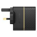 شاحن جوال 30 واط اسود UK Wall Charger 30W USB C 18W + USB A 12W USB-PD 2 Ports to Charge 2 Devices Simultaneously من OtterBox - SW1hZ2U6MzU5MTU1