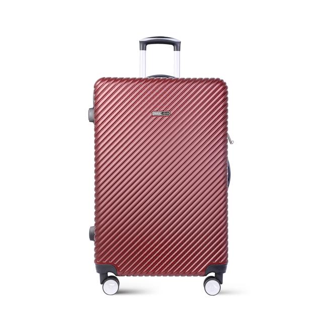 PARA JOHN Abs Hard Trolley Luggage Set, Burgundy - SW1hZ2U6MzY1NjAx