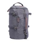 حقيبة ظهر جلد لون أسود Leather Canvas Backpack - Canvy - SW1hZ2U6NDE2NjM3