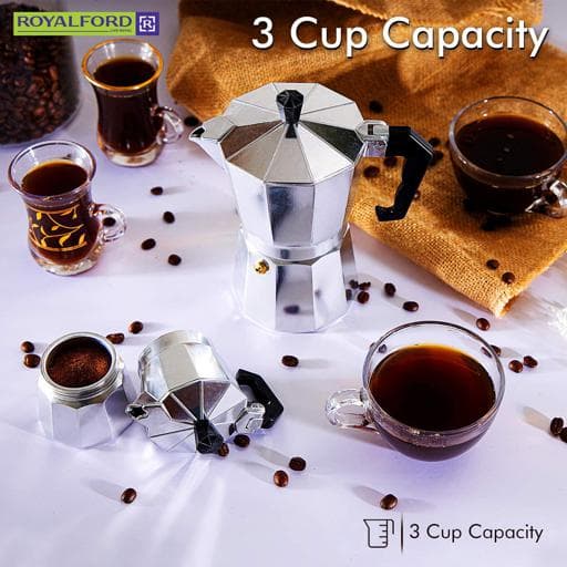 ماكينة صنع القهوة الإيطالية Italian Espresso Coffee Maker - Royalford