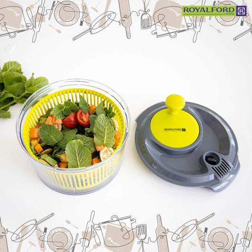 Royalford 1.5L Mini Salad Spinner - Healthy Eating Salad Spinner & Dresser For Lettuce Herbs - SW1hZ2U6NDA1ODcy