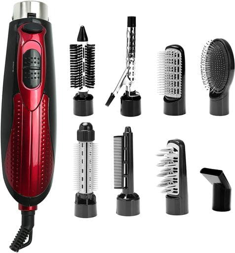 Olsenmark Multi Function Hair Styler, 8 In 1 - 3 Heat & 2 Speed Setting - 360 Degree Swivel Cord