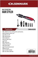 Olsenmark Multi Function Hair Styler, 8 In 1 - 3 Heat & 2 Speed Setting - 360 Degree Swivel Cord