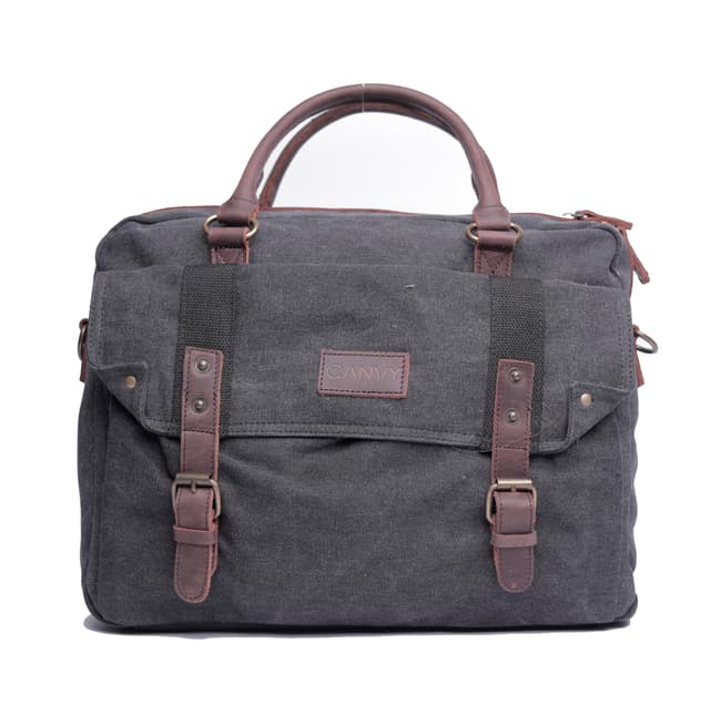 حقيبة وشنطة لابتوب لون أسود قياس 13.3 انش Canvas Messenger Backpack - Canvy - 297179