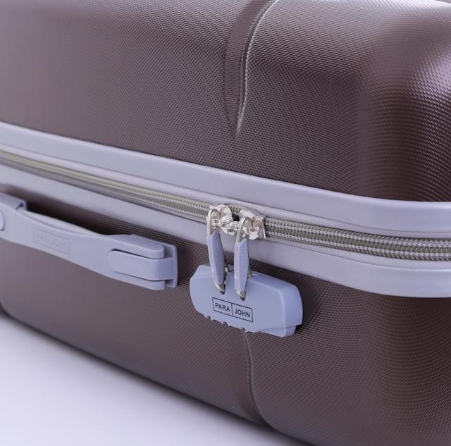طقم حقائب سفر 3 حقائب مادة ABS بعجلات دوارة (20 ، 24 ، 28) بوصة لون القهوة PARA JOHN - Abs Hard Trolley Luggage Set, Coffee - SW1hZ2U6MzY1MjI5