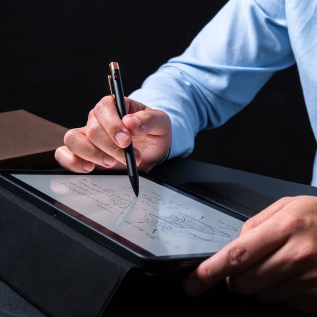 Adonit AI-Vocal Active Stylus - AI Powered Smart Voice Digital Pen, 9Hrs Recording for Meetings, Learning & Interviews, Works w/ Apple iPhones, iPad, iPad Air, iPad Mini, iPad Pros - Black