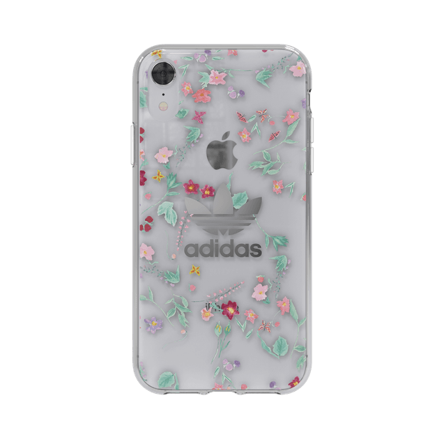 Adidas - Original Trefoil Case for iPhone XR - Clear / Flowers - SW1hZ2U6MzYzNzA5