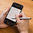 قلم آيباد بوضعين تشغيل وشحن مغناطيسي بلون فضي Dash 4 Fine Point Stylus - Universal Digital Pen for Apple and Android Devices - Adonit