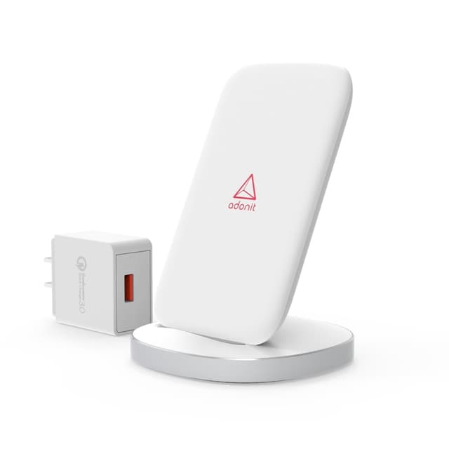 قاعدة شحن لاسلكية - أبيض 10W - Wireless Charging Stand - Adonit