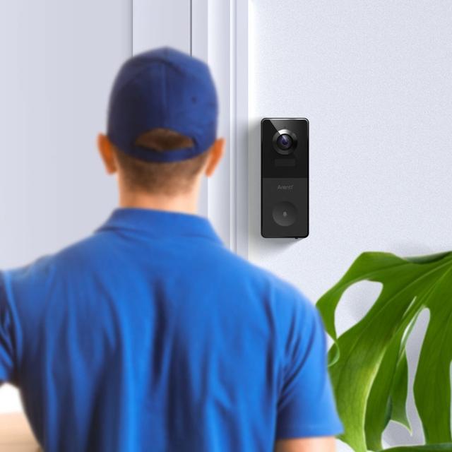 Arenti B1 OutDoor Battery Powered Doorbell|32GB SD Card Wireless Home Outdoor Security WiFi Camera Rechargeable Battery, 1080P FHD, Night Vision, 2-Way Audio, Motion Detection Works w/ Alexa & Google - SW1hZ2U6MzU5NDcz