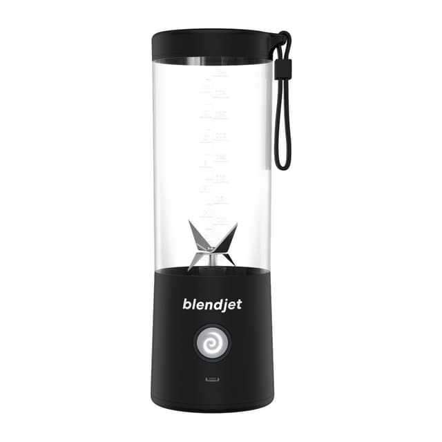 خلاط سموثي ب 6 شفرات طحن لون أسود Portable Blender 6 Stainless Steel Blades - BLENDJET-V2