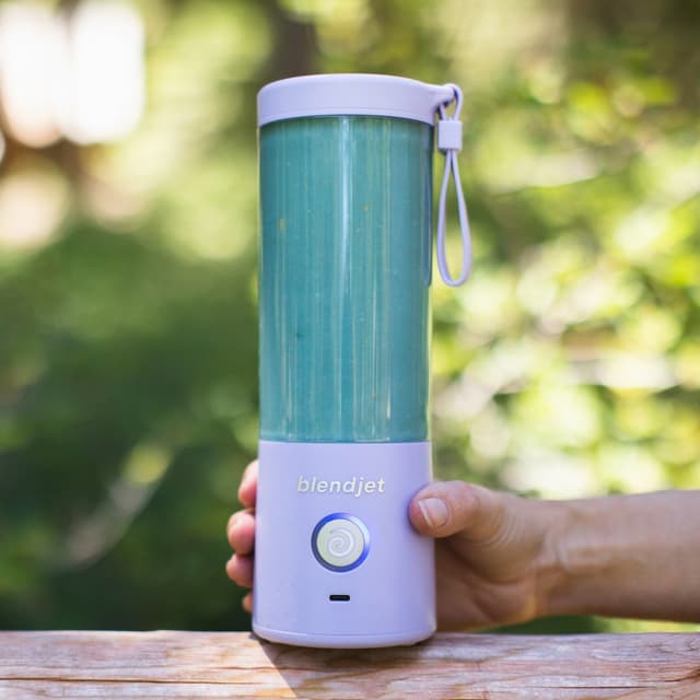 خلاط محمول ب 6 شفرات طحن لون بنفسجي فاتح Portable Blender 6 Stainless Steel Blades - BLENDJET-V2