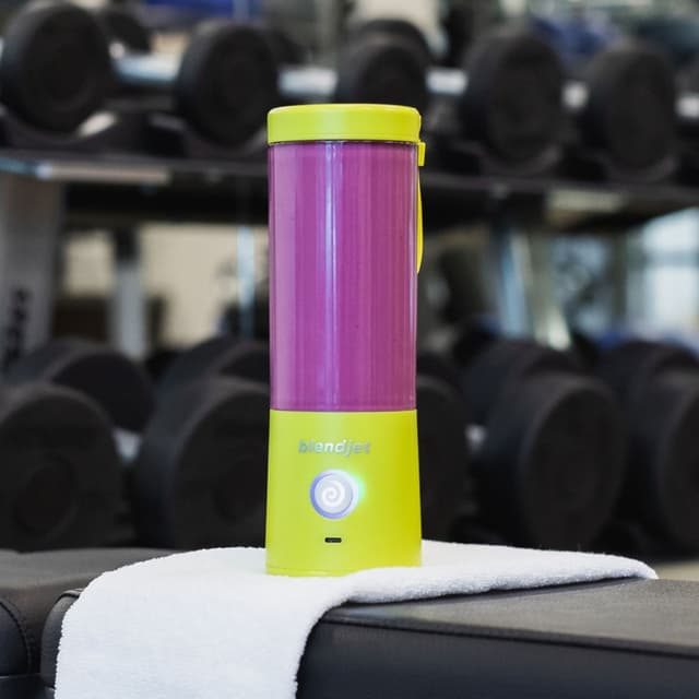 BLENDJET-V2 Portable Blender - World's Most Powerful Compact 16Oz Blender @22,000 RPM, 6 Stainless Steel Blades, Ice Crasher, USB-C Charging, Self Cleaning, Built-in Safety Feature, BPA Free - Lime