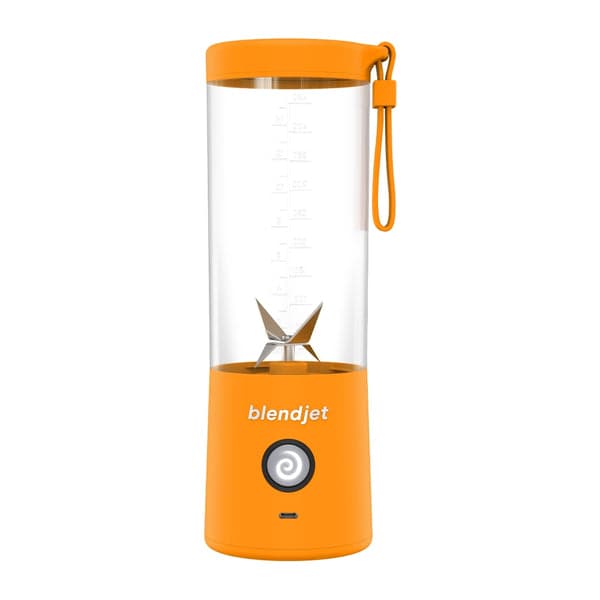 خلاط محمول ب 6 شفرات طحن لون برتقالي Portable Blender 6 Stainless Steel Blades - BLENDJET-V2