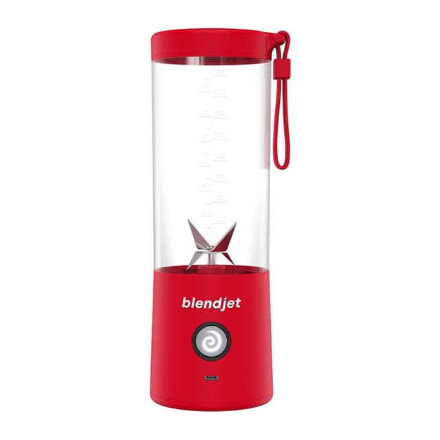 خلاط محمول ب 6 شفرات طحن لون أحمر Portable Blender 6 Stainless Steel Blades - BLENDJET-V2