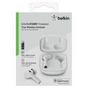 Belkin FREEDOM True Wireless Earbuds - Bluetooth Earphone Works w/ Apple Find My, 36 Hrs Battery Life, Powerful Bass, Advanced Noise Reduction, for iPhone 12/11 Pro/XS Max/Samsung/Huawei - White