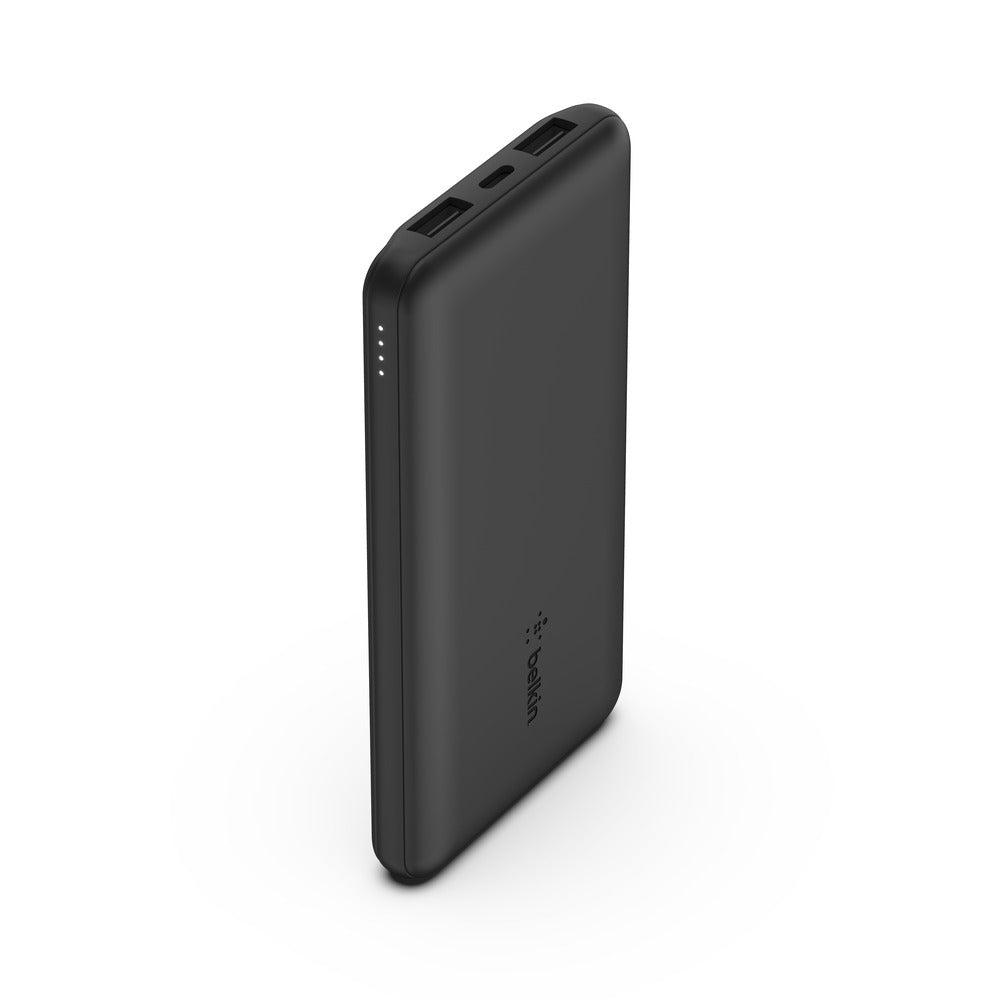 Belkin BoostCharge Power Bank 10K mAh - 15W Quick Charge 2xUSB-C, 2xUSB-A ports for Apple iPhone 12/11 Pro Max/12/11 Pro/12 Mini/12/11/XR/XS/X Max/8/8 Plus iPad Pro/iPad Mini - Black