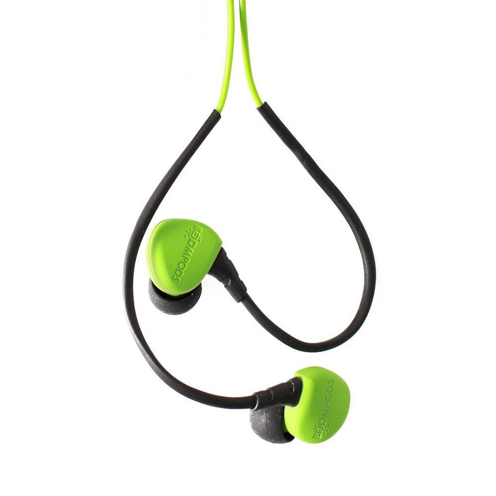 Boompods - Sportpods Race Wired Earphones - Green