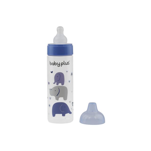 Baby Plus 8Oz Regular Bottle - Breast Like Tent - Leak Proof - Non-Toxic And Food Grade Material - SW1hZ2U6NDEzMDg2