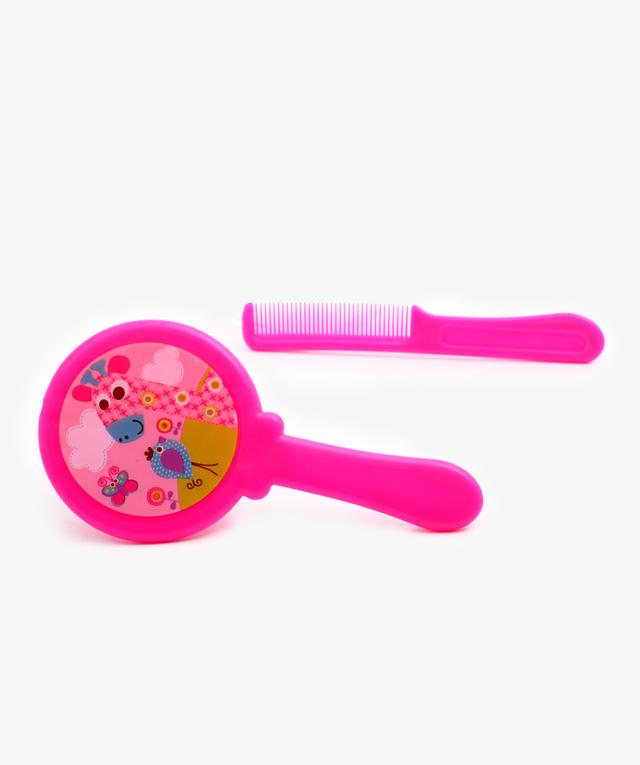 مشط شعر للأطفال عدد 2  Baby Plus 2Pcs Baby Hair Brush & Comb Set