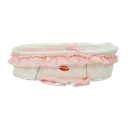 سرير أطفال محمول مع ناموسية - وردي Baby Plus Portable Folding Baby Cribbaby Bed Bag